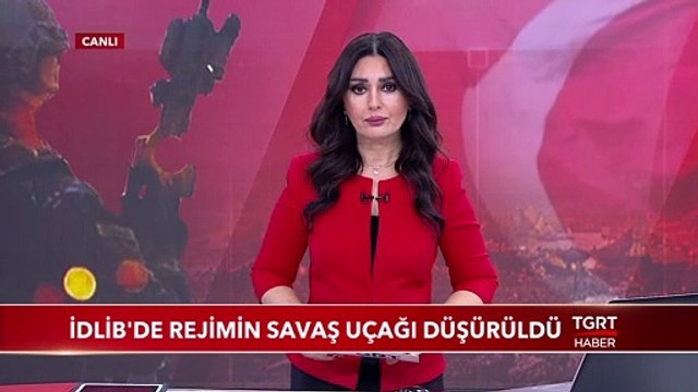 İdlib'de Rejimin Savaş Uçağı Düşürüldü