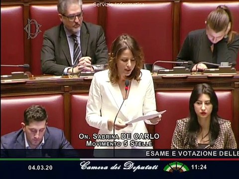 Sabrina De Carlo - Intervento su istituzione Ministeri (04.03.20)
