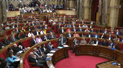 Pleno en el Parlament de Catalunya