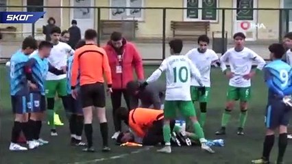 Bolu’da fenalaşan futbolcuyu hakemlik yapan doktor kurtardı