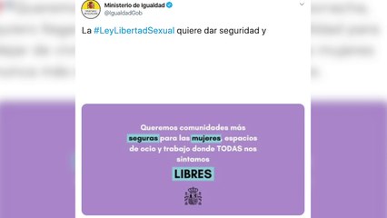 El Gobierno jalea la ley feminista de Montero con el lema "Sola y borracha quiero llegar a casa"