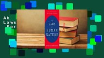 About For Books  The Laws of Human Nature  For Free