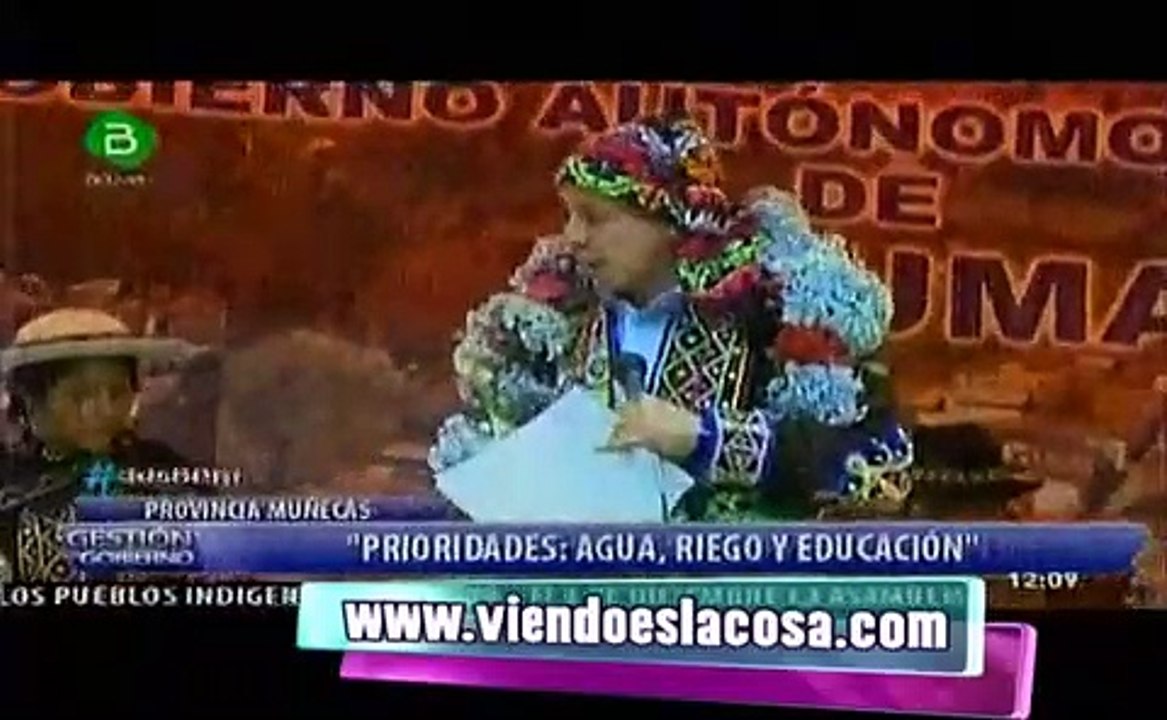 García Linera: "Sin agua no hay chicha, sin agua no hay fiesta"