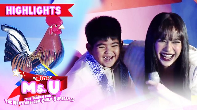 Yorme interrupts Mini Ms. U candidate's performance of Manok na Pula | It's Showtime Mini Miss U