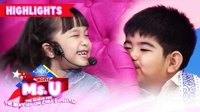 Mini Ms. U candidate winks at Yorme | It's Showtime Mini Miss U