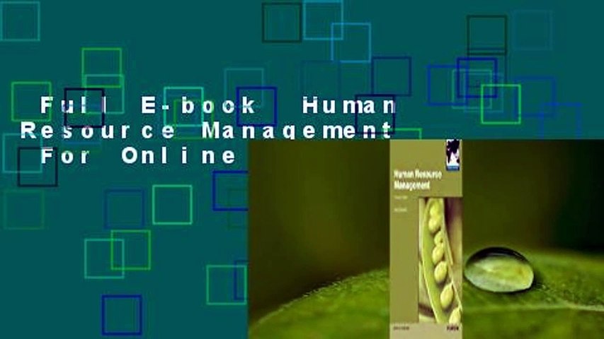 Full E-book  Human Resource Management  For Online