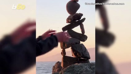 Balancing Boulders! Check Out the Amazing Rock Formations This Artist Creates