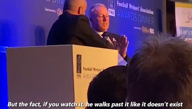 Kevin Ball discusses Jordan Pickford and Jordan Henderson at the Football Writers Awards Dinner