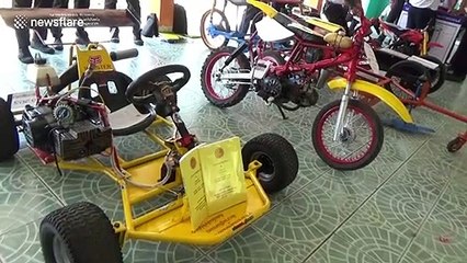 Thai engineering students test go-karts built in class