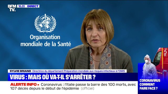 Sylvie Briand (OMS): 97% des gens vont guérir du coronavirus