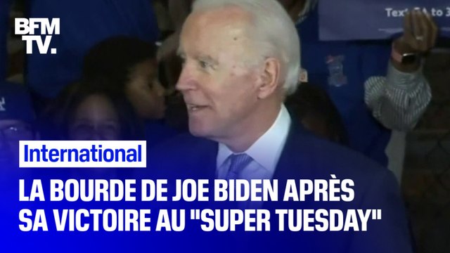 Ma femme… euh ma sœur : la bourde de Joe Biden après sa victoire au Super Tuesday
