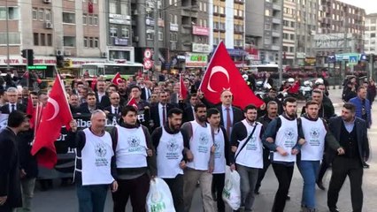 50 STK'den "Bahar Kalkanı Harekatı"na destek yürüyüşü