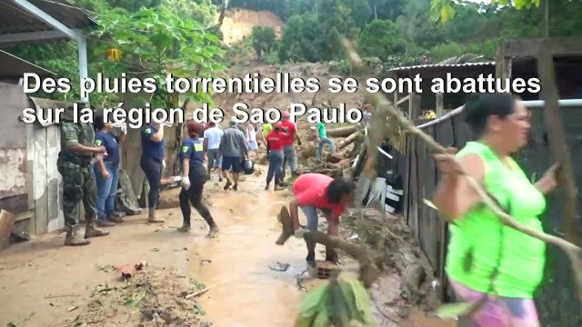 Brésil: les sauveteurs cherchent des survivants après un glissement de terrain ayant fait 19 morts