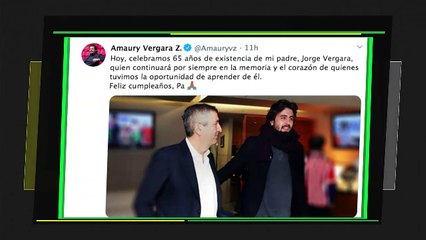 Amaury recuerda a Jorge Vergara en su cumpleanos