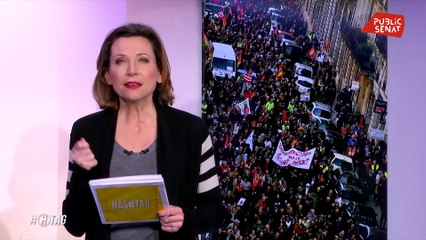 Retraites : le buzz du coup d’éclat - Hashtag l'émission (06/03/2020)