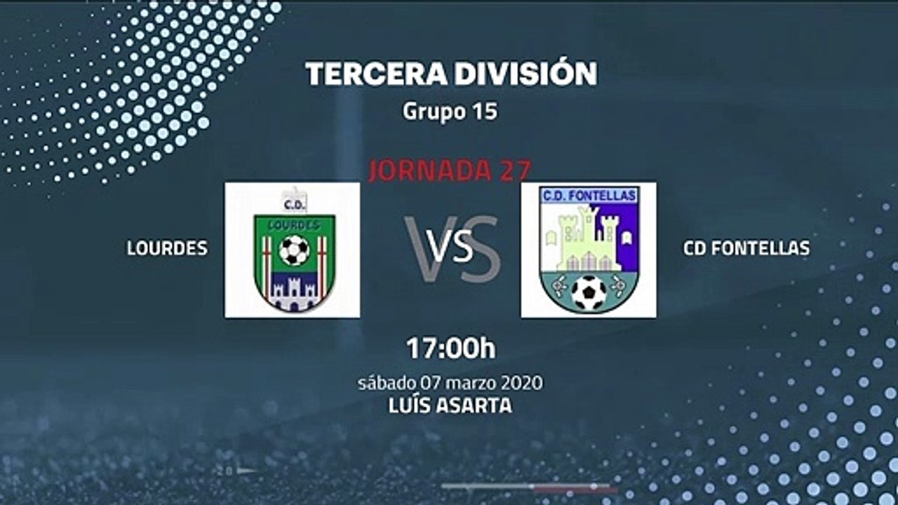 Previa partido entre Lourdes y CD Fontellas Jornada 27 Tercera División