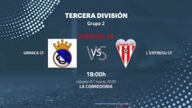 Previa partido entre Urraca CF y L´Entregu CF Jornada 28 Tercera División