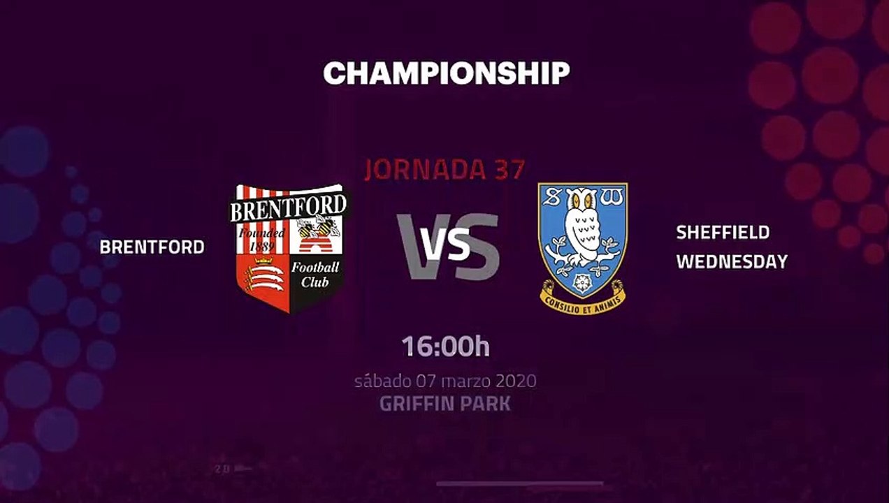 Previa partido entre Brentford y Sheffield Wednesday Jornada 37 Championship