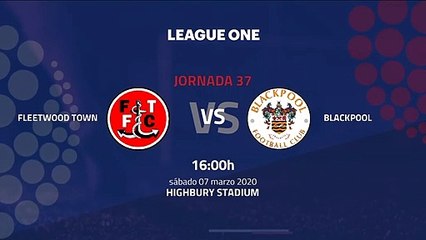 Previa partido entre Fleetwood Town y Blackpool Jornada 37 League One