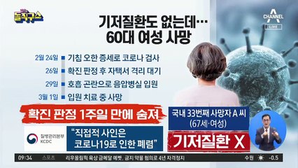 기저질환도 없는데…60대 여성 사망