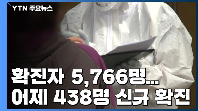 코로나19 환자 5,766명...어제 하루 438명 신규 확진 / YTN