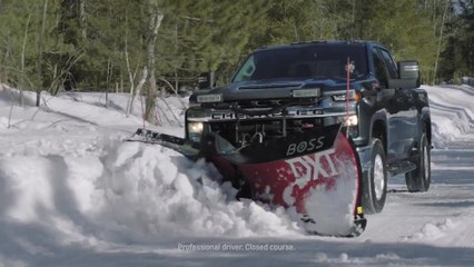 2020 Chevrolet Silverado Winter Plowing