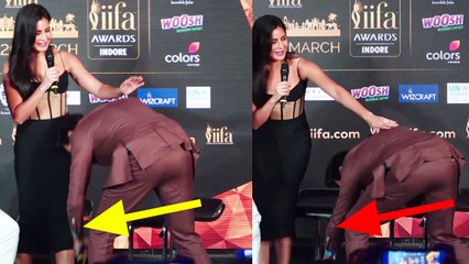 Katrina Kaif के Kartik Aryan ने सबके सामने  क्यों छुए पैर during IIFA press conference | FilmiBeat