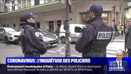 Coronavirus: inquiets, les policiers demandent plus de protection