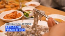 Assaggia se hai coraggio: il polpo più fresco che c'è