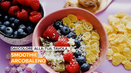 Dai colore alla tua tavola: smoothie arcobaleno