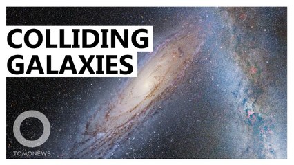 Galactic collision may be bending our galaxy out of shape