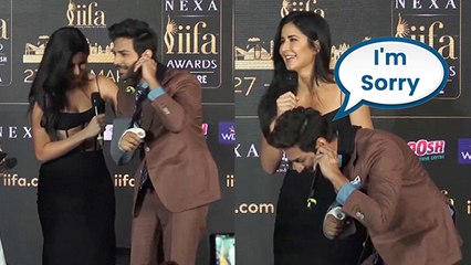 Katrik Aaryan Touches Katrina Kaif's Feet, Says SORRY