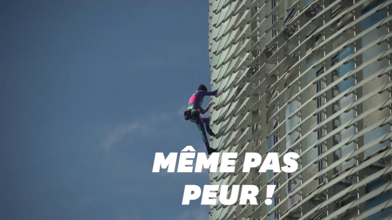 Contre la peur du coronavirus, le "Spider-Man français" réalise un nouvel exploit