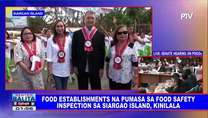 Food edtablishments na pumasa sa food safety inspection sa Siargao island, kinilala