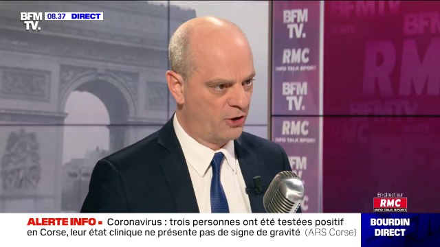Coronavirus: 150 établissements scolaires sont fermés à l'heure actuelle déclare Jean-Michel Blanquer