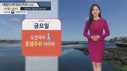 [내일의 바다낚시지수] 3월 6일 동해안 풍랑특보 금요일까지 이어져..금요일부터 기온 회복 / YTN