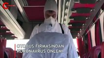 Otobüs firmasından koronavirüs önlemi