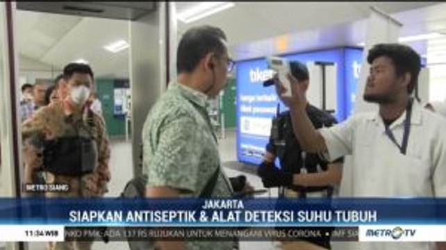 Antisipasi Penyebaran Corona, Suhu Tubuh Penumpang MRT Diperiksa