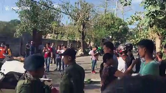 Helicopter carrying Philippines police chief crashes leaving two officers in critically injured