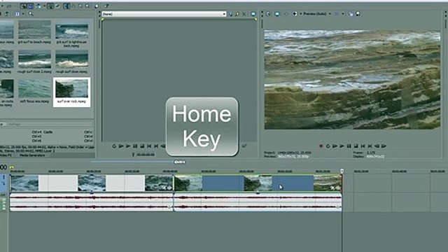 Vegas Pro 9 Timeline Events and Creating Tracks