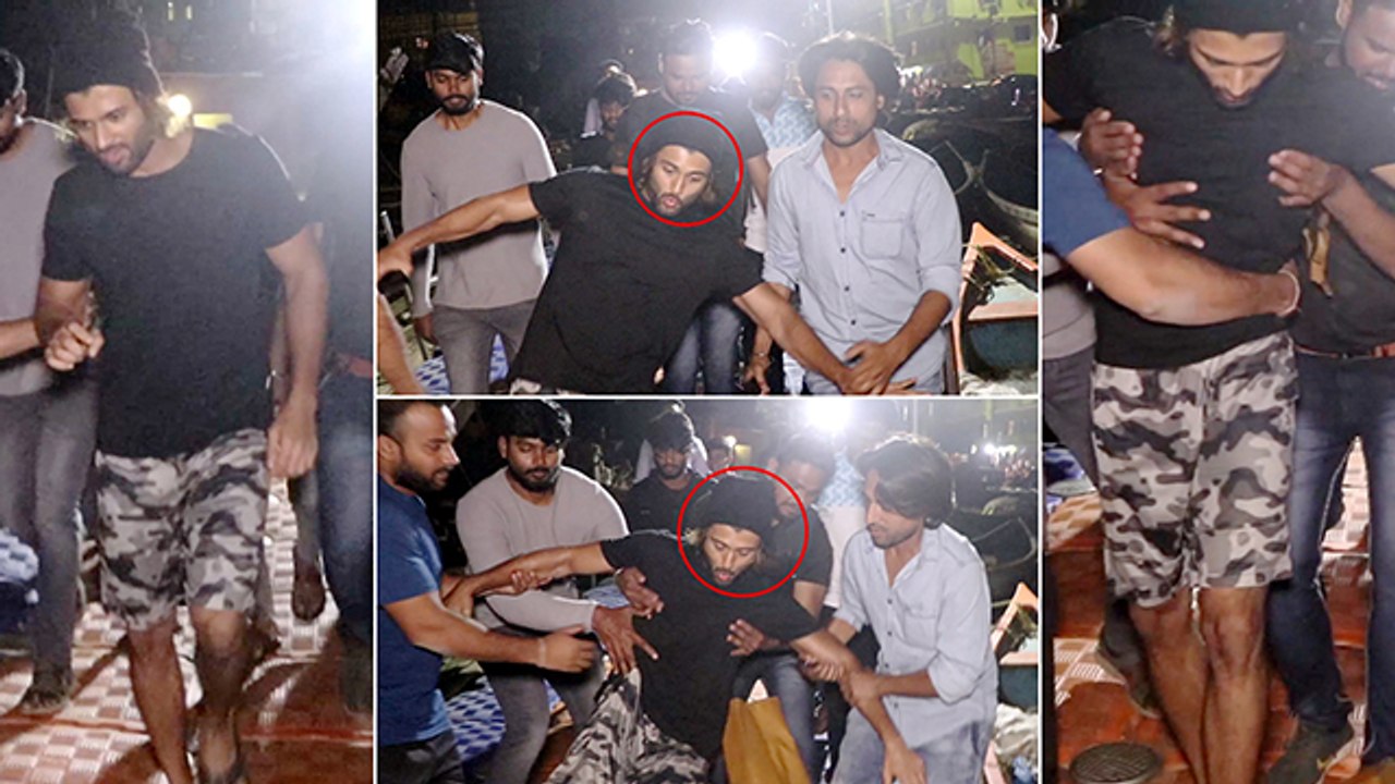 Vijay Deverakonda SLIPS And FALLS On Sets Of Fighter | Ananya Panday