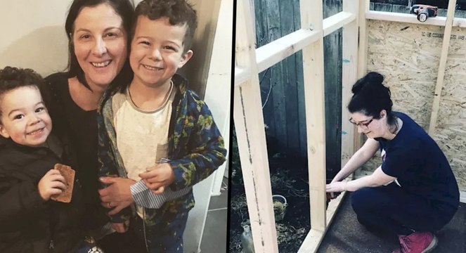 Cette maman se construit une maison toute seule pour éviter de finir sdf