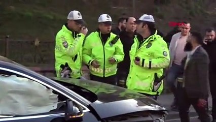 Çarptığı lüks cipin sahibi arkadaşı çıktı