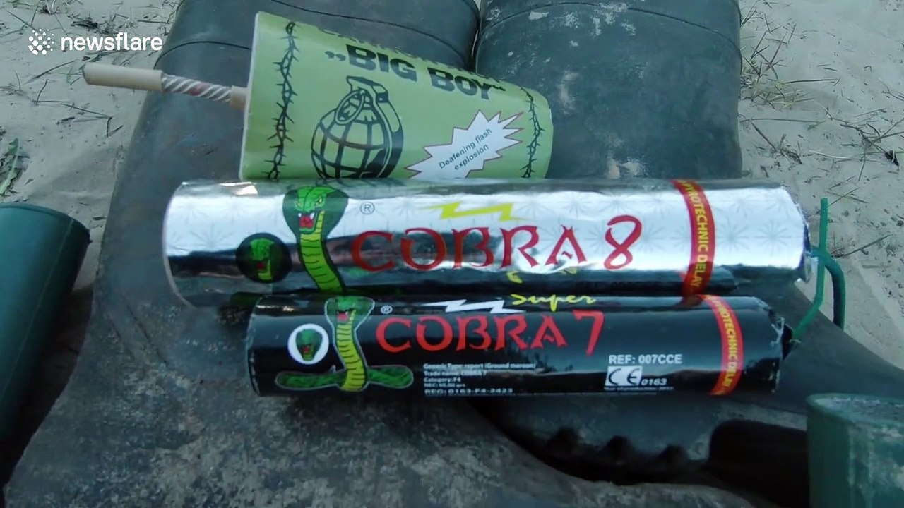 Latvian man blows up wellies in eccentric experiment