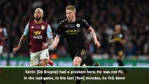 Pep provides De Bruyne injury update