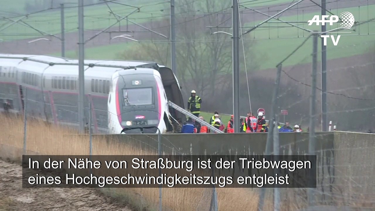 TGV nahe Straßburg entgleist