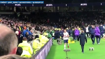 Quand Eric Dier quitte le terrain pour aller s’expliquer en tribunes avec un supporter