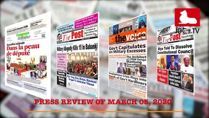 CAMEROONIAN PRESS REVIEW OF MARCH 5, 2020