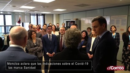 Moncloa aclara que las indicaciones sobre el Covid-19 las marca Sanidad