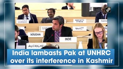 UNHRC में भारत ने पाकिस्तान को कश्मीर में हस्तक्षेप करने पर लताड़ लगाई